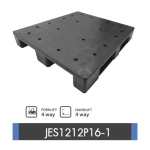 พาเลทพลาสติกอุตสาหกรรมอาหารและยา : JES1212P16-1 Size : 1,200 x 1,200 x 160 mm.