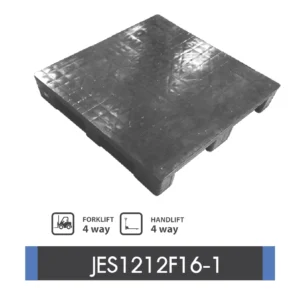 พาเลทพลาสติกอุตสาหกรรมอาหารและยา : JES1212F16-1 Size : 1,200 x 1,200 x 160 mm.
