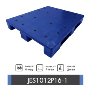 พาเลทพลาสติกอุตสาหกรรมอาหารและยา : JES1012P16-1 Size : 1,000 x 1,200 x 160 mm.
