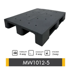 พาเลทพลาสติกทั่วไป : MW1012-5 Size : 1,000 x 1,200 x 150 mm.
