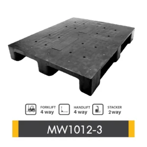 พาเลทพลาสติกทั่วไป : MW1012-3 Size : 1,000 x 1,200 x 150 mm.