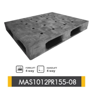พาเลทพลาสติกทั่วไป : MAS1012PR155-08 Size : 1,000 x 1,200 x 155 mm.