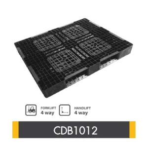 พาเลทพลาสติกทั่วไป: CDB1012 Size : 1,000 x 1,200 x 150 mm.