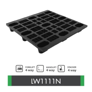 พาเลทพลาสติกส่งออก : LW1111N Size : 1,100 x 1,100 x 130 mm.