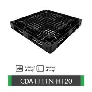 พาเลทพลาสติกส่งออก : CDA1111N-H120 Size : 1,100 x 1,100 x 120 mm.