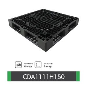 พาเลทพลาสติกส่งออก : CDA1111H150 Size : 1,100 x 1,100 x 150 mm.