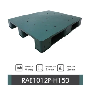 พาเลทพลาสติกสแน็ป : RAE1012P-H150 Size : 1,000 x 1,200 x 150 mm.