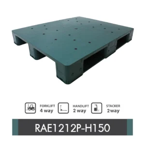 พาเลทพลาสติกสแนป : RAE1212P-H150 Size : 1,200 x 1,200 x 150 mm.